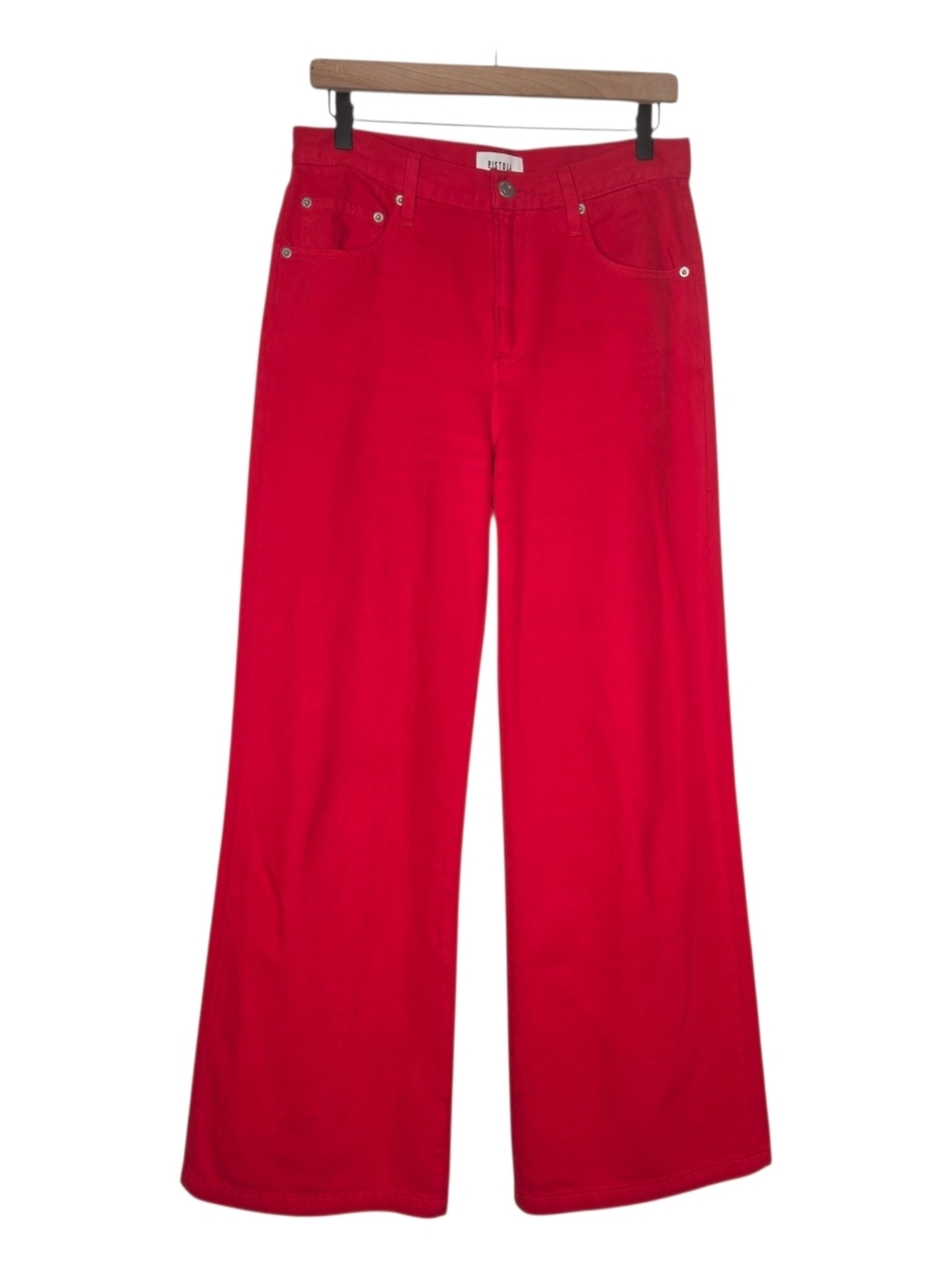 pistola Scarlet High-Rise Wide Leg Flare Jeans - Picture 2 of 11